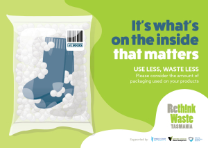 It's what's on the inside that matters. Use less. Waste less.