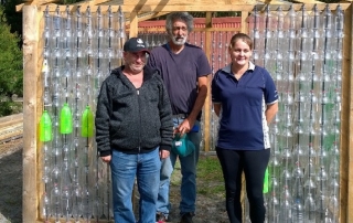 CHAC Greenhouse made from re-used plastic bottles
